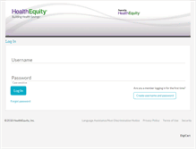 Tablet Screenshot of newwest.healthequity.com