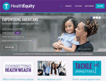 Tablet Screenshot of marketing.healthequity.com