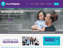 Tablet Screenshot of healthequity.com