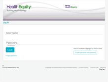 Tablet Screenshot of demo.healthequity.com