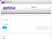 Tablet Screenshot of aetna.healthequity.com